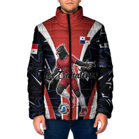 Personalized Panama Soccer Harpy Eagle Padded Jacket Los Canaleros Football Mascot Fan