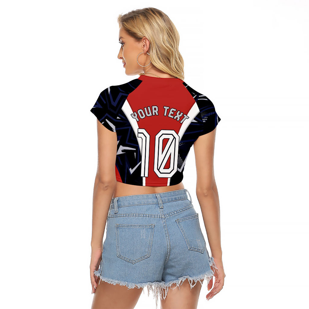 Personalized Panama Soccer Harpy Eagle Raglan Cropped T Shirt Los Canaleros Football Mascot Fan