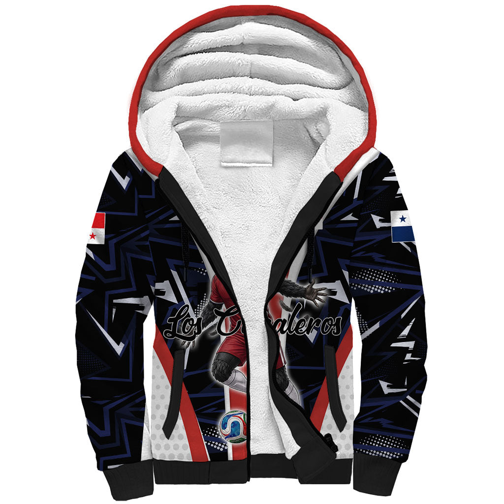 Personalized Panama Soccer Harpy Eagle Sherpa Hoodie Los Canaleros Football Mascot Fan