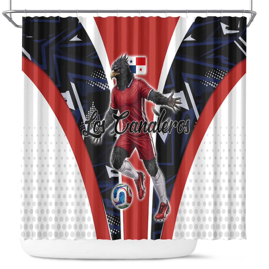 Panama Soccer Harpy Eagle Shower Curtain Los Canaleros Football Mascot Fan