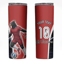 Personalized Panama Soccer Harpy Eagle Skinny Tumbler Los Canaleros Football Mascot Fan
