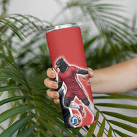 Personalized Panama Soccer Harpy Eagle Skinny Tumbler Los Canaleros Football Mascot Fan