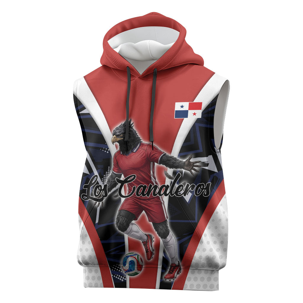 Personalized Panama Soccer Harpy Eagle Sleeveless Hoodie Los Canaleros Football Mascot Fan