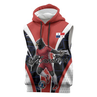 Personalized Panama Soccer Harpy Eagle Sleeveless Hoodie Los Canaleros Football Mascot Fan