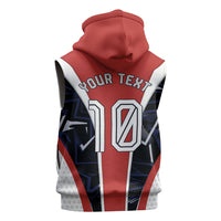 Personalized Panama Soccer Harpy Eagle Sleeveless Hoodie Los Canaleros Football Mascot Fan