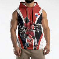 Personalized Panama Soccer Harpy Eagle Sleeveless Hoodie Los Canaleros Football Mascot Fan