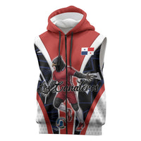 Personalized Panama Soccer Harpy Eagle Sleeveless Zip Hoodie Los Canaleros Football Mascot Fan