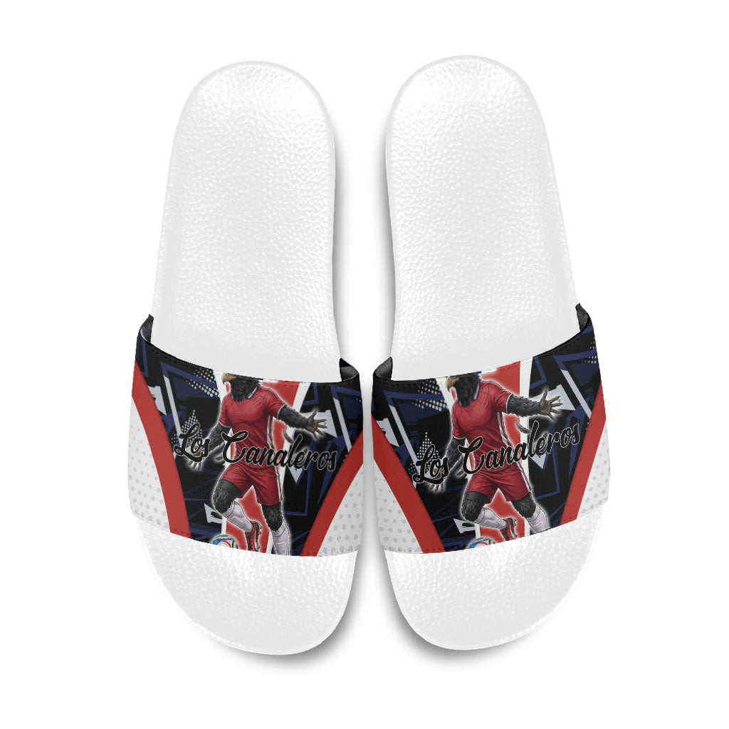 Panama Soccer Harpy Eagle Slide Sandals Los Canaleros Football Mascot Fan