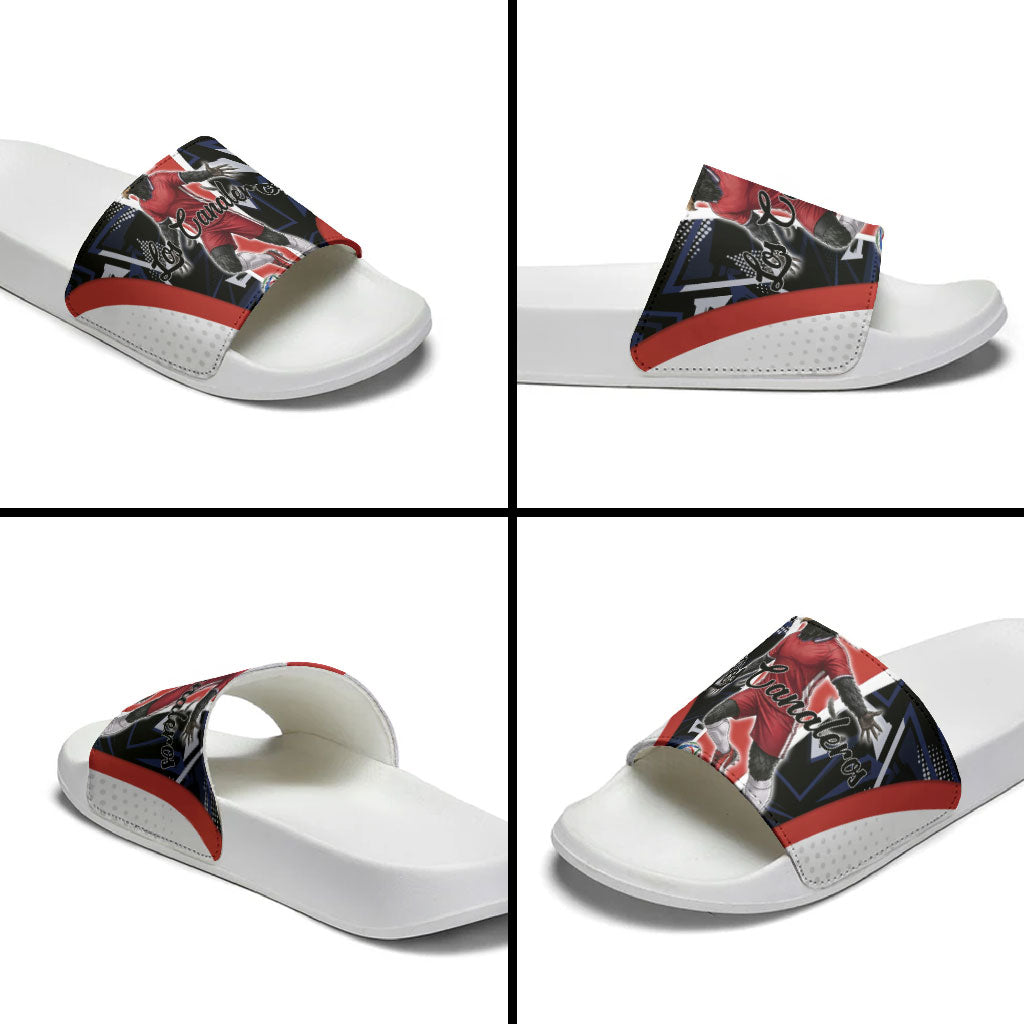 Panama Soccer Harpy Eagle Slide Sandals Los Canaleros Football Mascot Fan