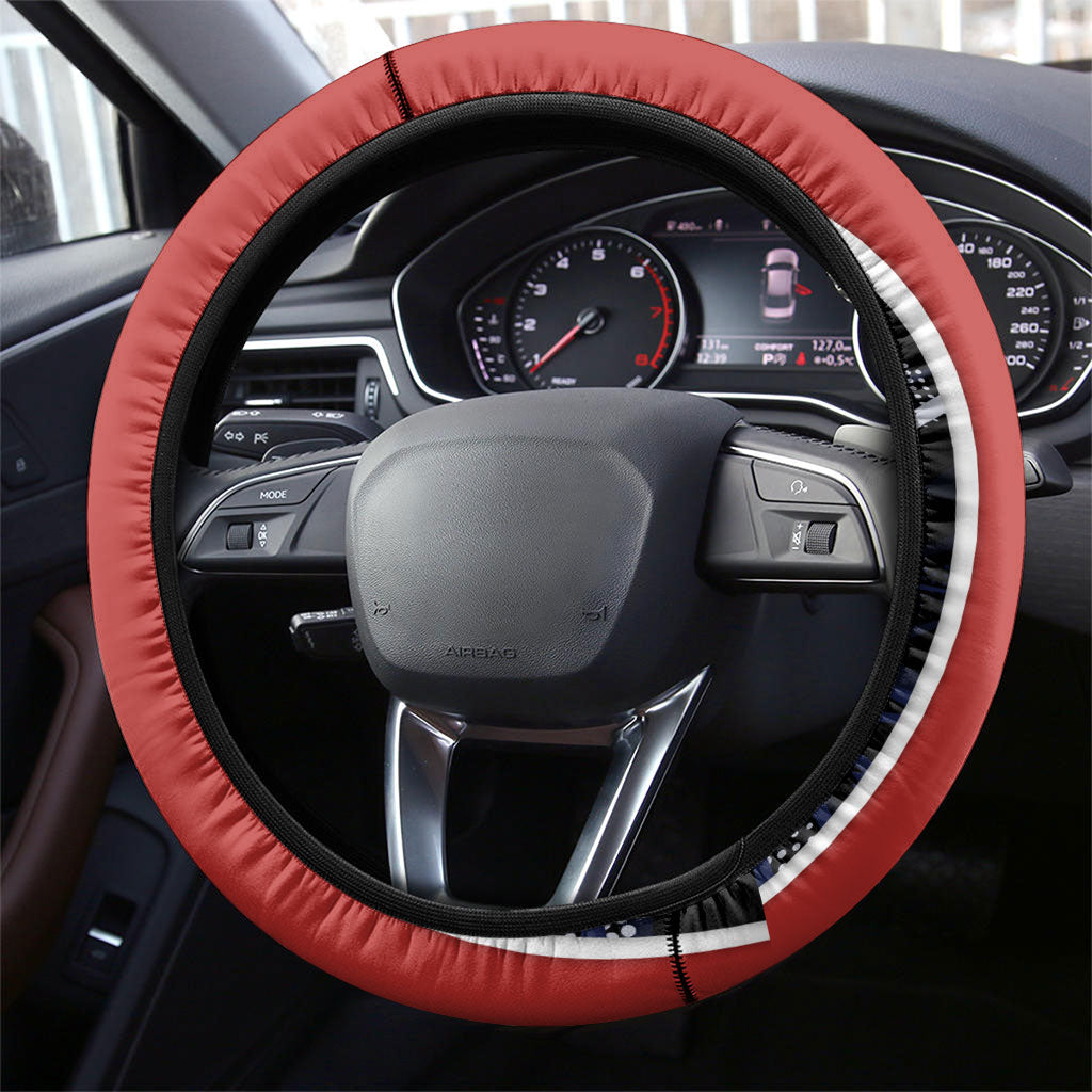 Panama Soccer Harpy Eagle Steering Wheel Cover Los Canaleros Football Mascot Fan