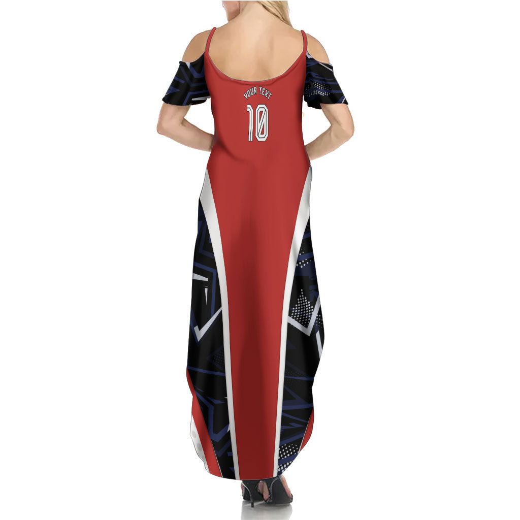 Personalized Panama Soccer Harpy Eagle Summer Maxi Dress Los Canaleros Football Mascot Fan