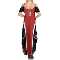 Personalized Panama Soccer Harpy Eagle Summer Maxi Dress Los Canaleros Football Mascot Fan