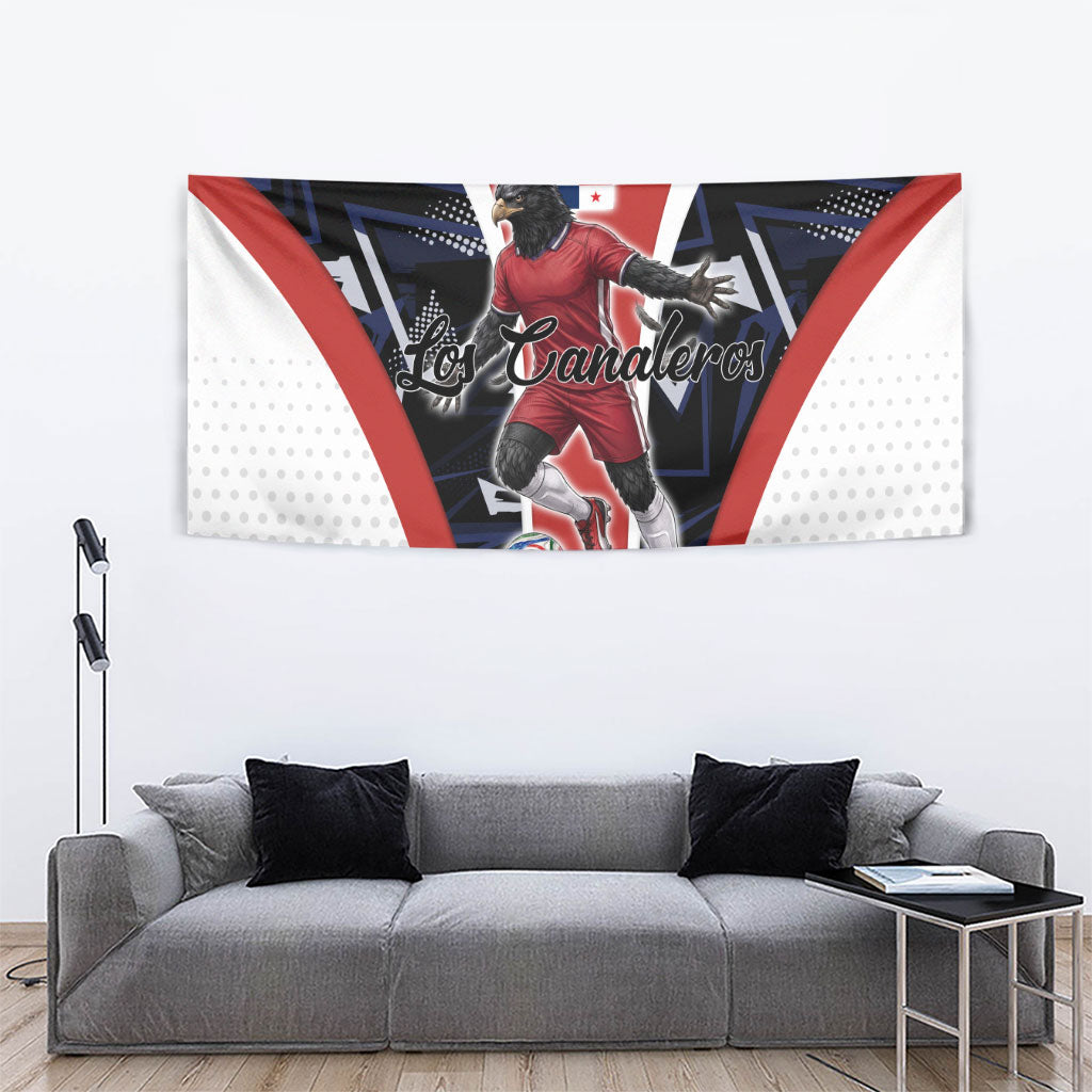 Panama Soccer Harpy Eagle Tapestry Los Canaleros Football Mascot Fan