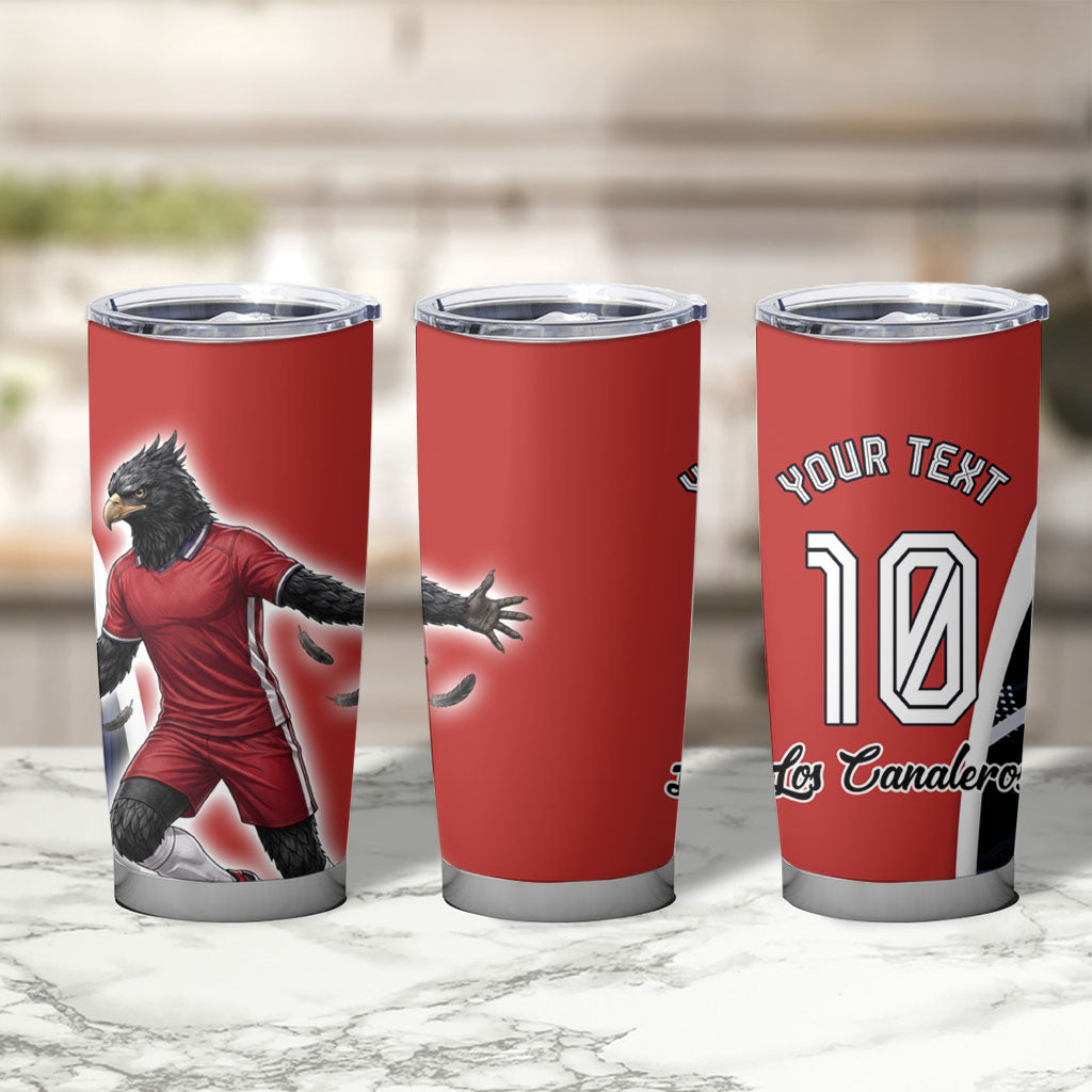 Personalized Panama Soccer Harpy Eagle Tumbler Cup Los Canaleros Football Mascot Fan