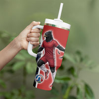 Personalized Panama Soccer Harpy Eagle Tumbler With Handle Los Canaleros Football Mascot Fan