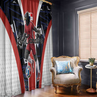 Panama Soccer Harpy Eagle Window Curtain Los Canaleros Football Mascot Fan