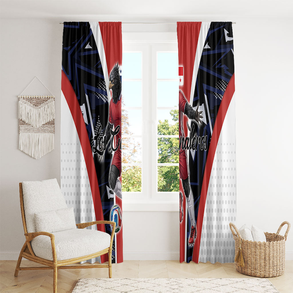 Panama Soccer Harpy Eagle Window Curtain Los Canaleros Football Mascot Fan