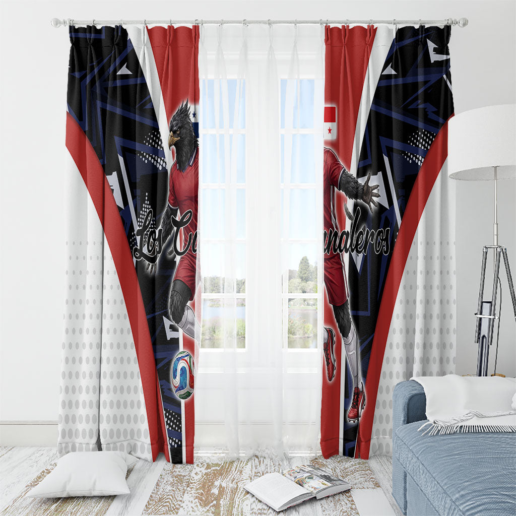 Panama Soccer Harpy Eagle Window Curtain Los Canaleros Football Mascot Fan