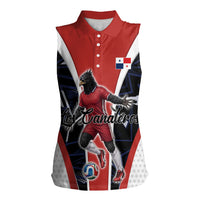 Personalized Panama Soccer Harpy Eagle Women Sleeveless Polo Shirt Los Canaleros Football Mascot Fan