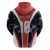 Personalized Panama Soccer Harpy Eagle Zip Hoodie Los Canaleros Football Mascot Fan
