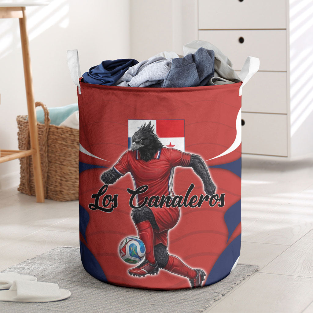 Panama Soccer Los Canaleros Laundry Basket Football Harpy Eagle Mascot