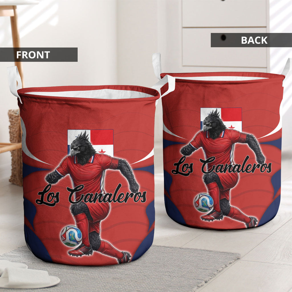 Panama Soccer Los Canaleros Laundry Basket Football Harpy Eagle Mascot