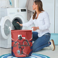 Panama Soccer Los Canaleros Laundry Basket Football Harpy Eagle Mascot