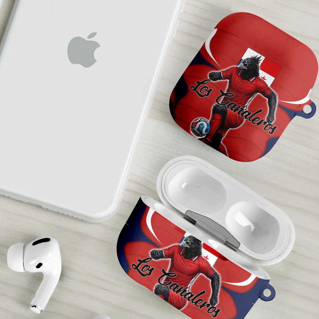 Panama Soccer Los Canaleros AirPods Case Football Harpy Eagle Mascot