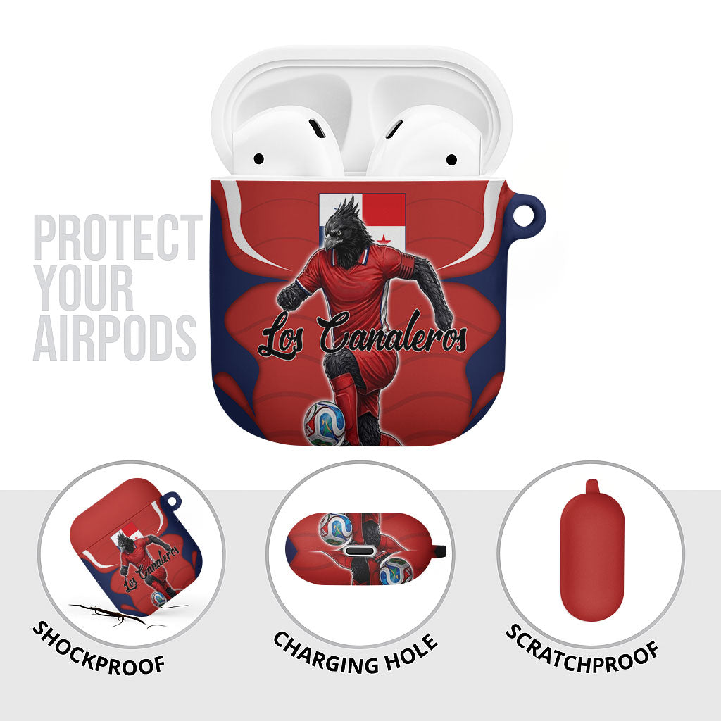 Panama Soccer Los Canaleros AirPods Case Football Harpy Eagle Mascot
