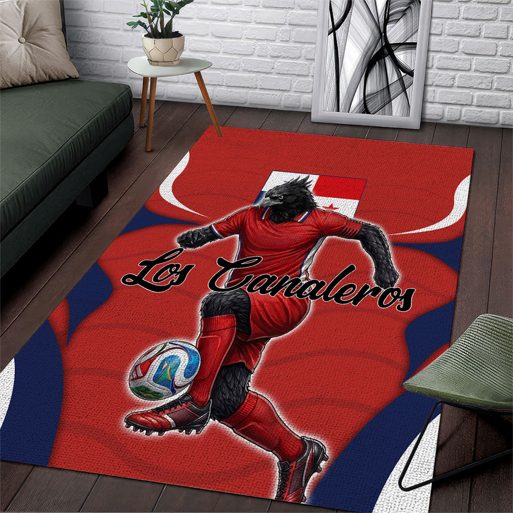 Panama Soccer Los Canaleros Area Rug Football Harpy Eagle Mascot