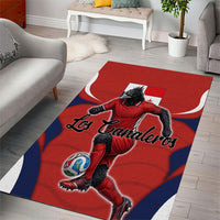 Panama Soccer Los Canaleros Area Rug Football Harpy Eagle Mascot
