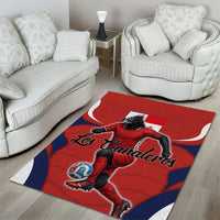 Panama Soccer Los Canaleros Area Rug Football Harpy Eagle Mascot