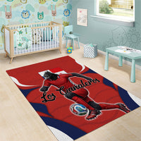 Panama Soccer Los Canaleros Area Rug Football Harpy Eagle Mascot