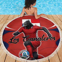 Panama Soccer Los Canaleros Beach Blanket Football Harpy Eagle Mascot