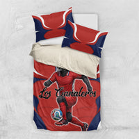 Panama Soccer Los Canaleros Bedding Set Football Harpy Eagle Mascot