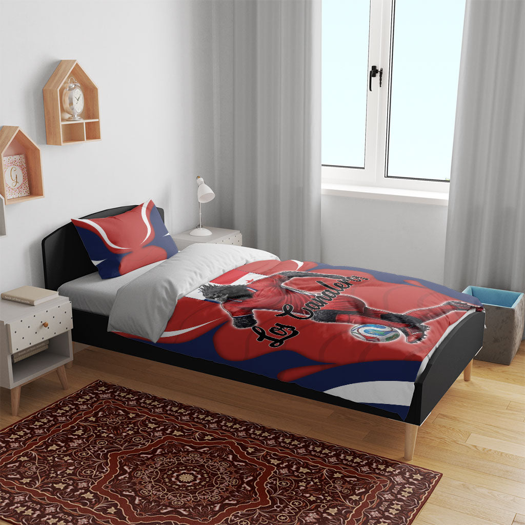 Panama Soccer Los Canaleros Bedding Set Football Harpy Eagle Mascot