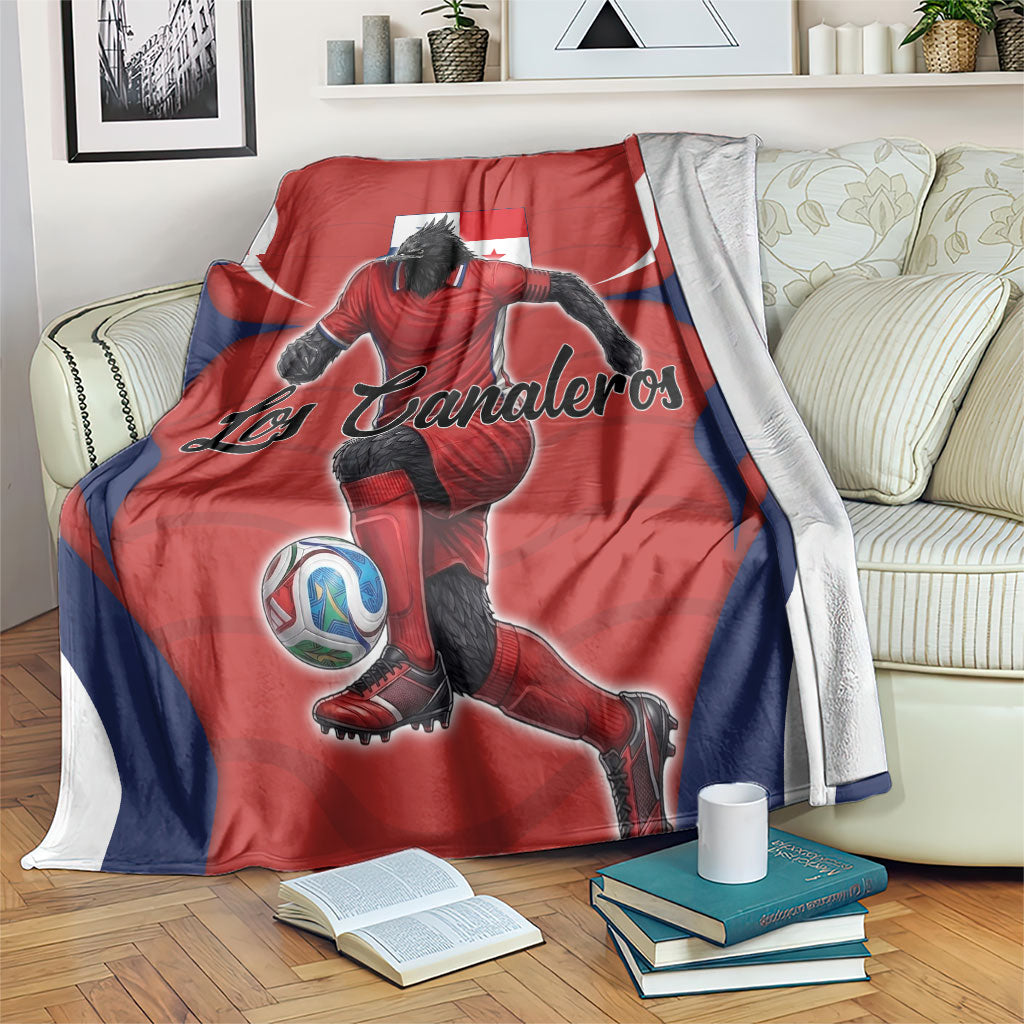 Panama Soccer Los Canaleros Blanket Football Harpy Eagle Mascot