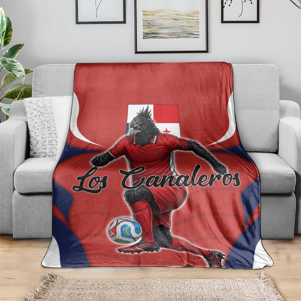 Panama Soccer Los Canaleros Blanket Football Harpy Eagle Mascot