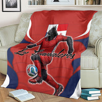 Panama Soccer Los Canaleros Blanket Football Harpy Eagle Mascot