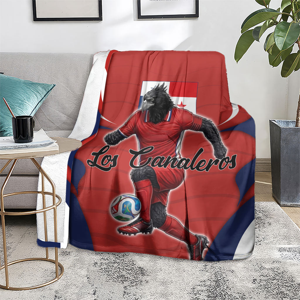Panama Soccer Los Canaleros Blanket Football Harpy Eagle Mascot