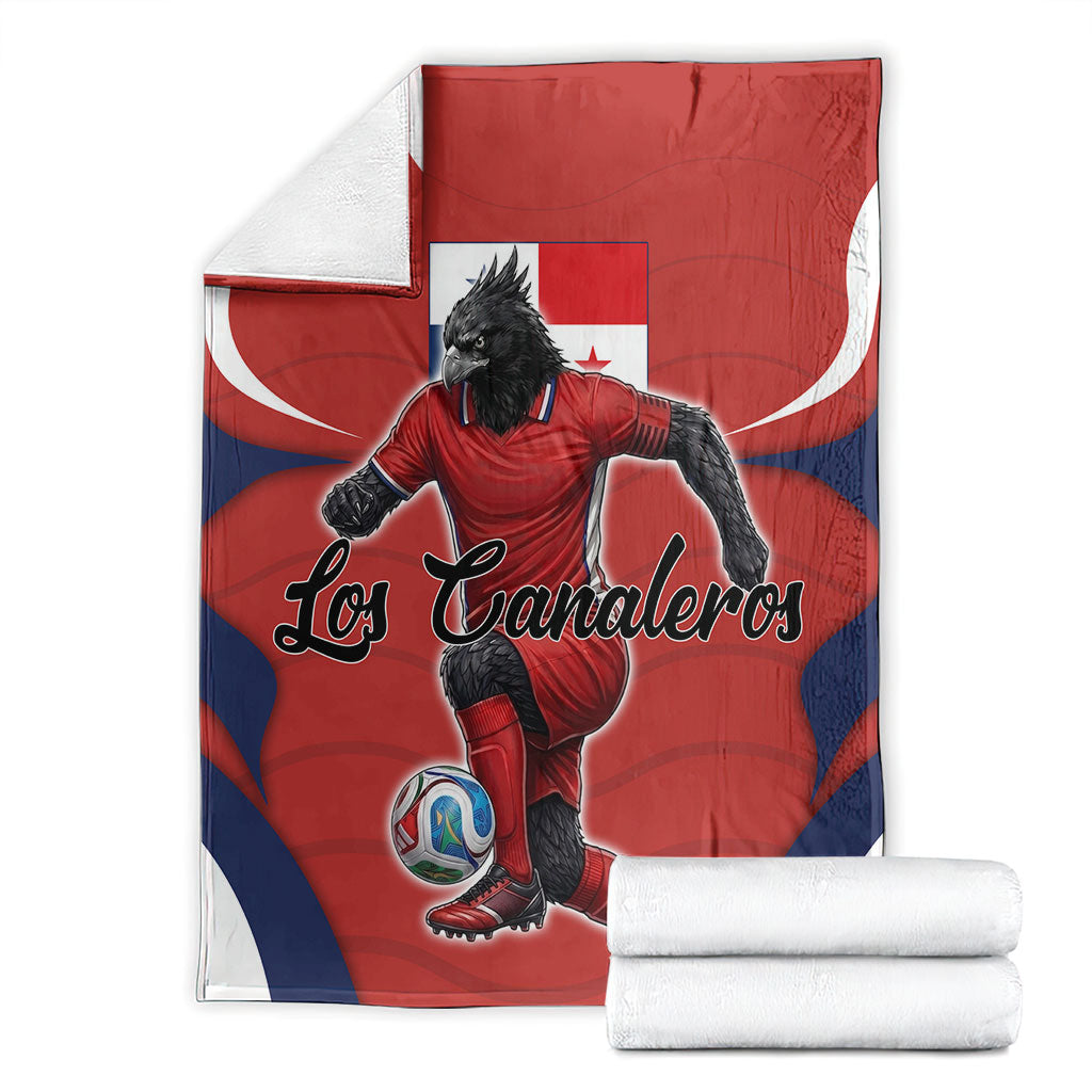Panama Soccer Los Canaleros Blanket Football Harpy Eagle Mascot
