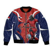 Personalized Panama Soccer Los Canaleros Bomber Jacket Football Harpy Eagle Mascot