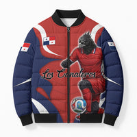 Personalized Panama Soccer Los Canaleros Bomber Puffer Jacket Football Harpy Eagle Mascot