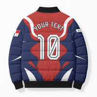 Personalized Panama Soccer Los Canaleros Bomber Puffer Jacket Football Harpy Eagle Mascot