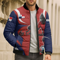Personalized Panama Soccer Los Canaleros Bomber Puffer Jacket Football Harpy Eagle Mascot