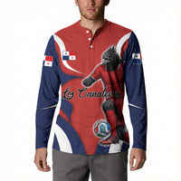 Personalized Panama Soccer Los Canaleros Button Sweatshirt Football Harpy Eagle Mascot