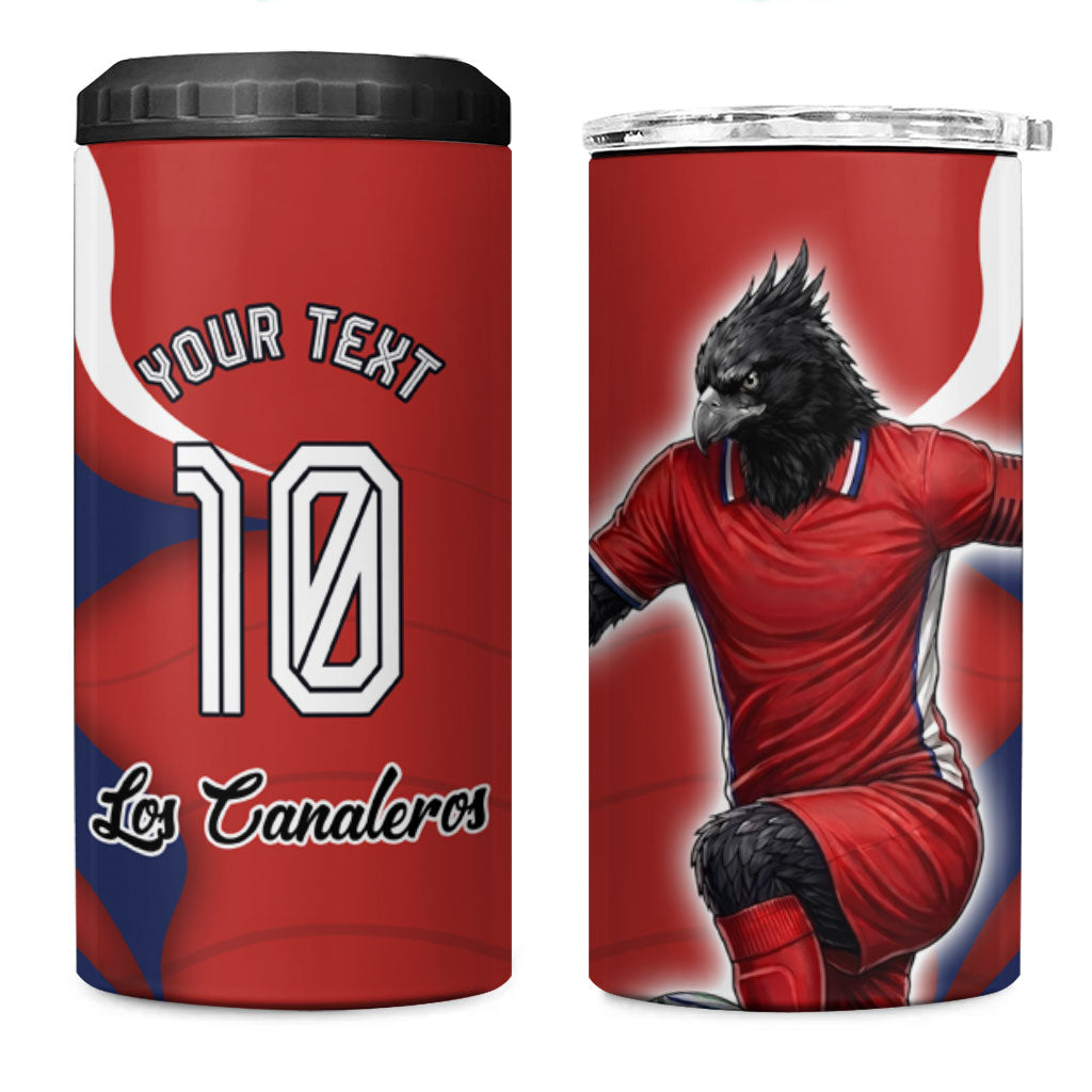 Personalized Panama Soccer Los Canaleros 4 in 1 Can Cooler Tumbler Football Harpy Eagle Mascot