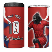 Personalized Panama Soccer Los Canaleros 4 in 1 Can Cooler Tumbler Football Harpy Eagle Mascot