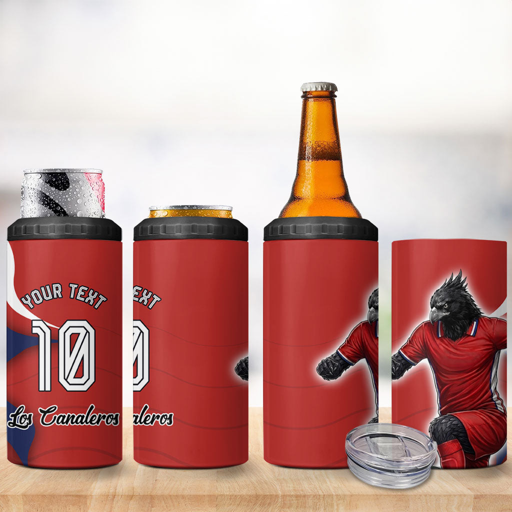 Personalized Panama Soccer Los Canaleros 4 in 1 Can Cooler Tumbler Football Harpy Eagle Mascot