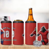Personalized Panama Soccer Los Canaleros 4 in 1 Can Cooler Tumbler Football Harpy Eagle Mascot